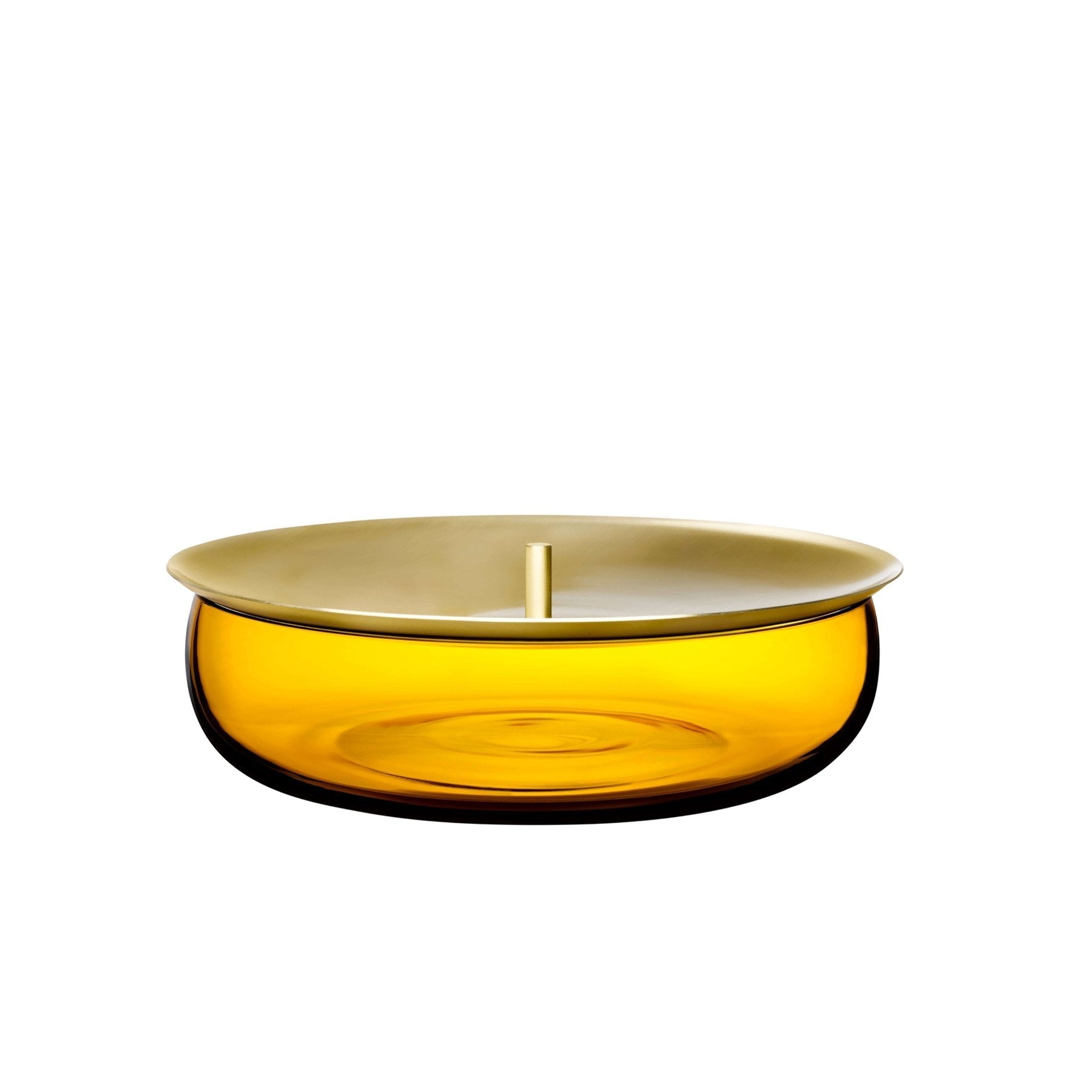Beret Storage Box With Brass Lid - Medium | Amber
