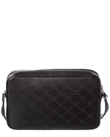 CELINE | Womens | Medium Triomphe Leather Crossbody | Black