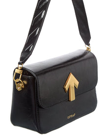 Off-White | Womens | Binder Medium Leather Clutch | Black