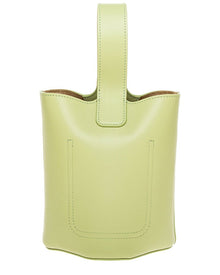 Loewe | Womens | Pebble Mini Leather Bucket Bag | Red