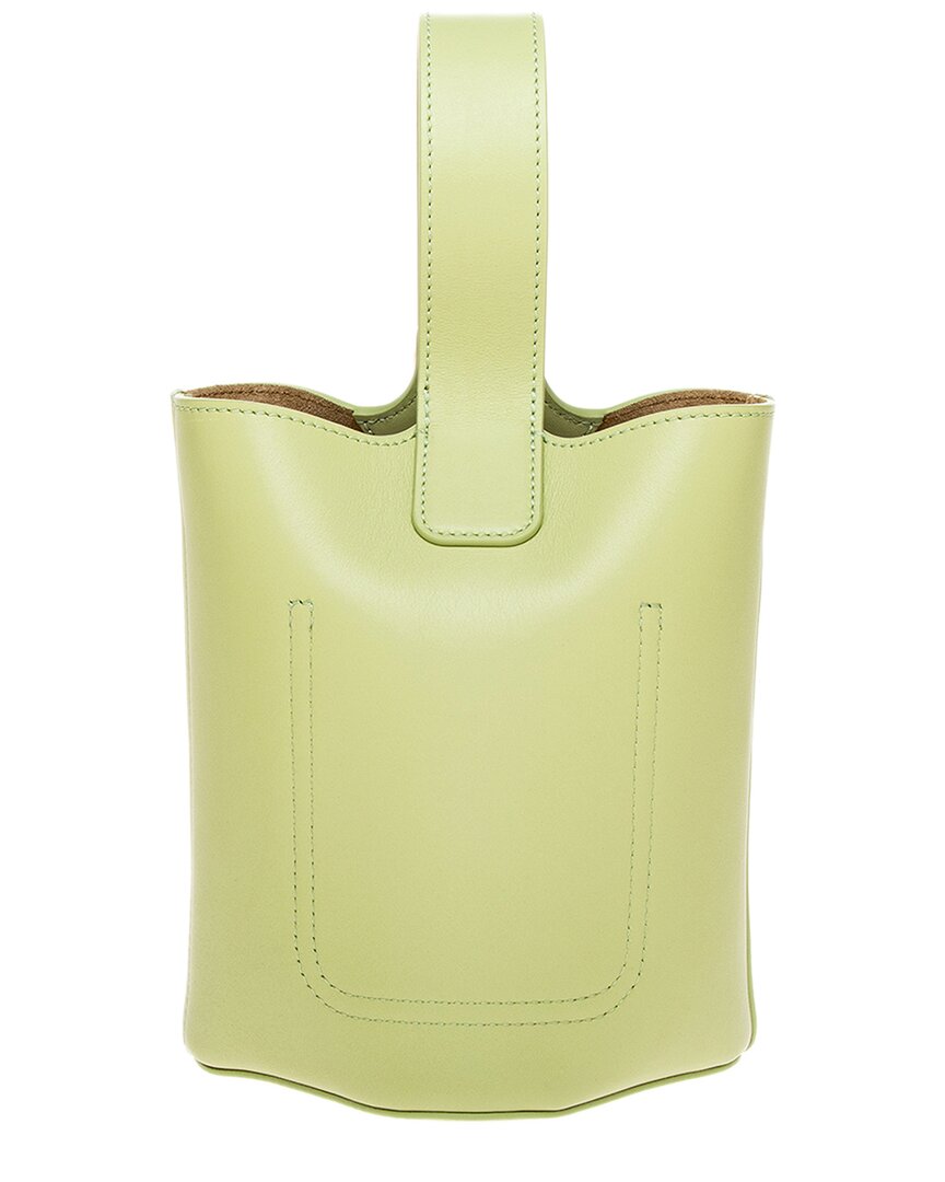 Loewe | Womens | Pebble Mini Leather Bucket Bag | Red