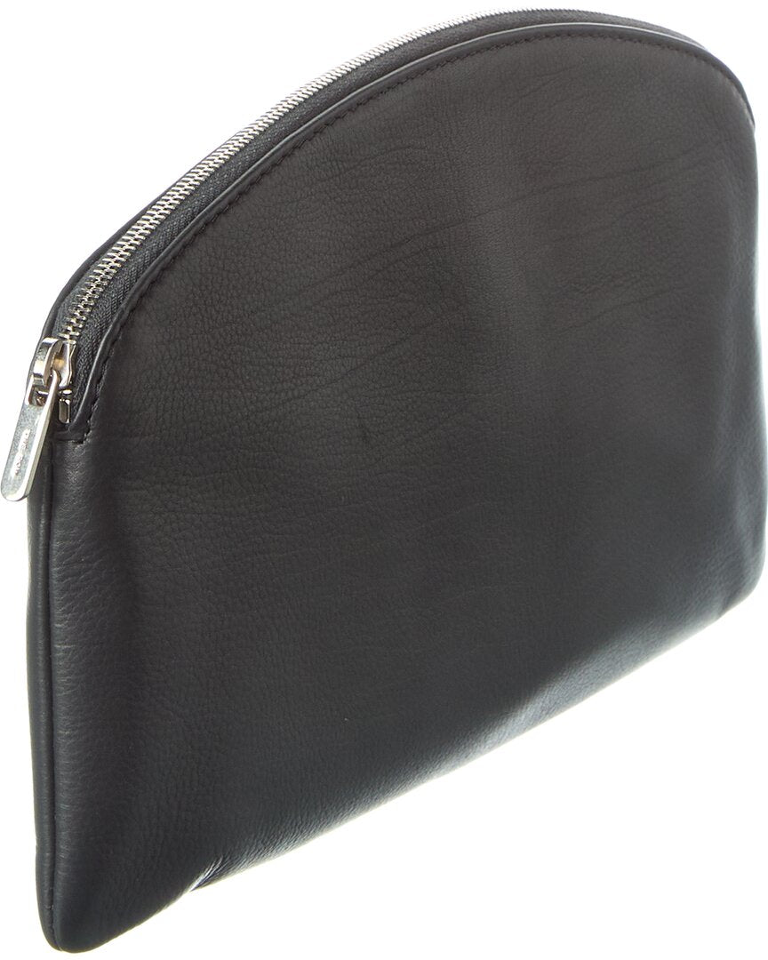 The Row | Womens | Leather Clutch | Grey
