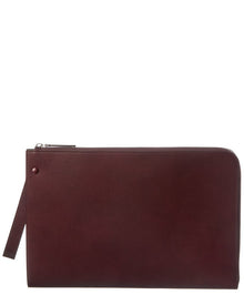 The Row | Womens | Leather Clutch - Large | Brown