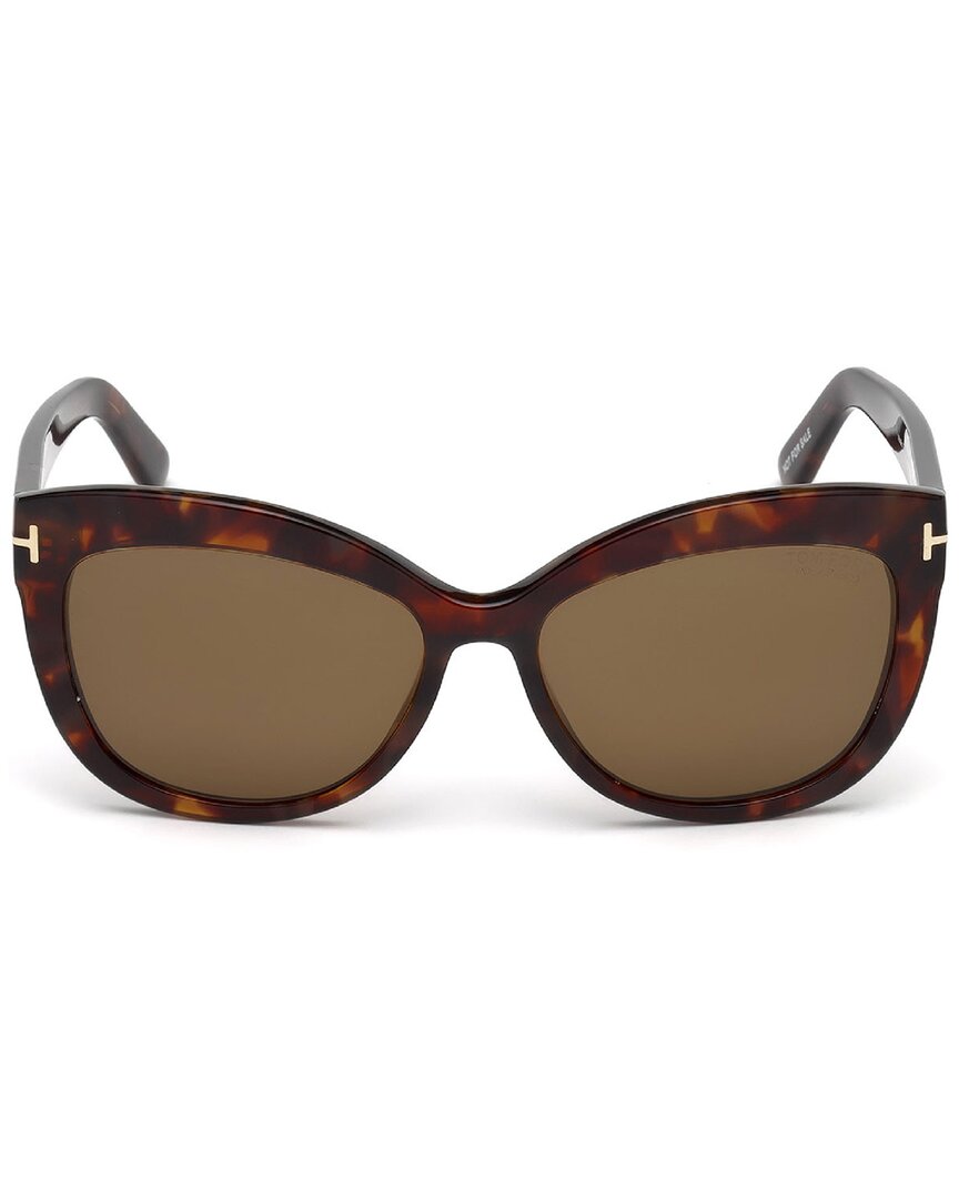 Tom Ford | Unisex | Alistair 56mm Sunglasses | Havana | Brown Lens