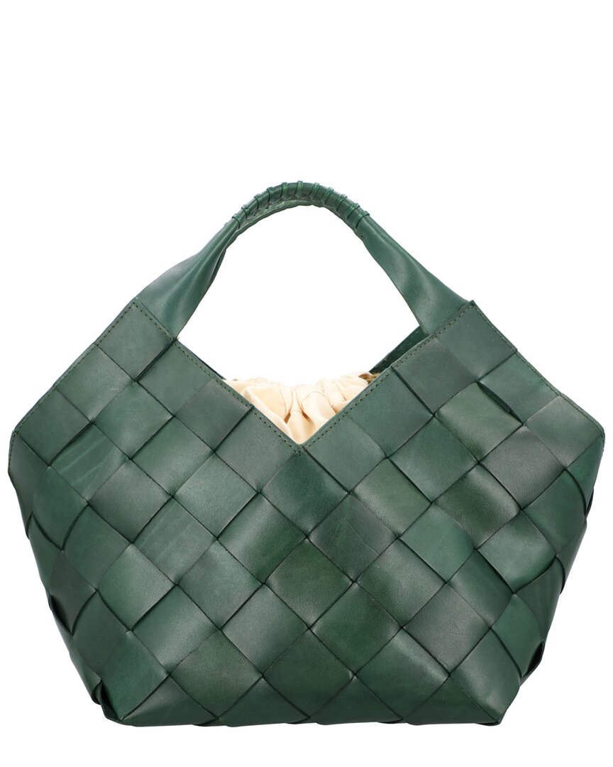 Dragon Diffusion | Womens | Botteghe Leather Shoulder Bag | Green