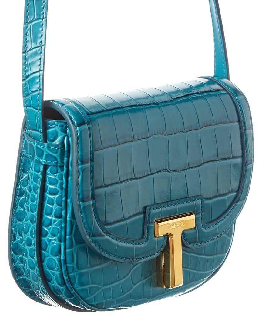 Tom Ford | Womens | Mini Leather Shoulder Bag | Blue