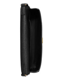 Tory Burch | Womens | Leather Flap Shoulder Bag | Black
