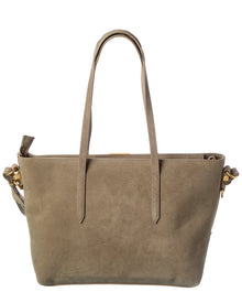 Off-White | Womens | Diagonal Suede Tote | Grey