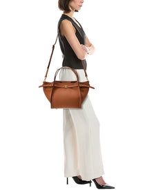 TOD's | Womens | Logo Small Leather Tote | Brown
