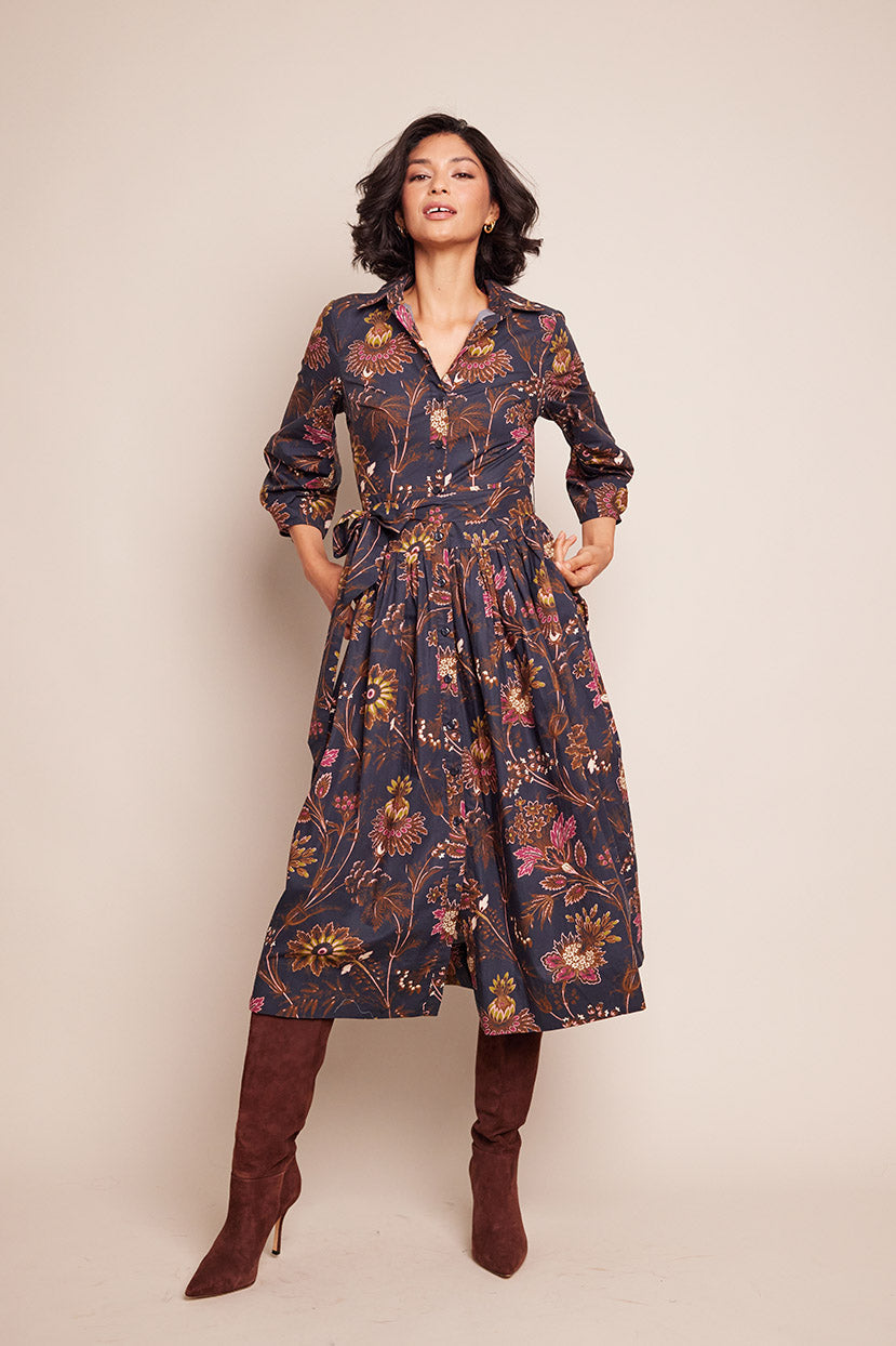 Raya Dress | Blue Vine Blooms