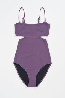 Boucle Hidden Underwire One Piece Suit | Purple