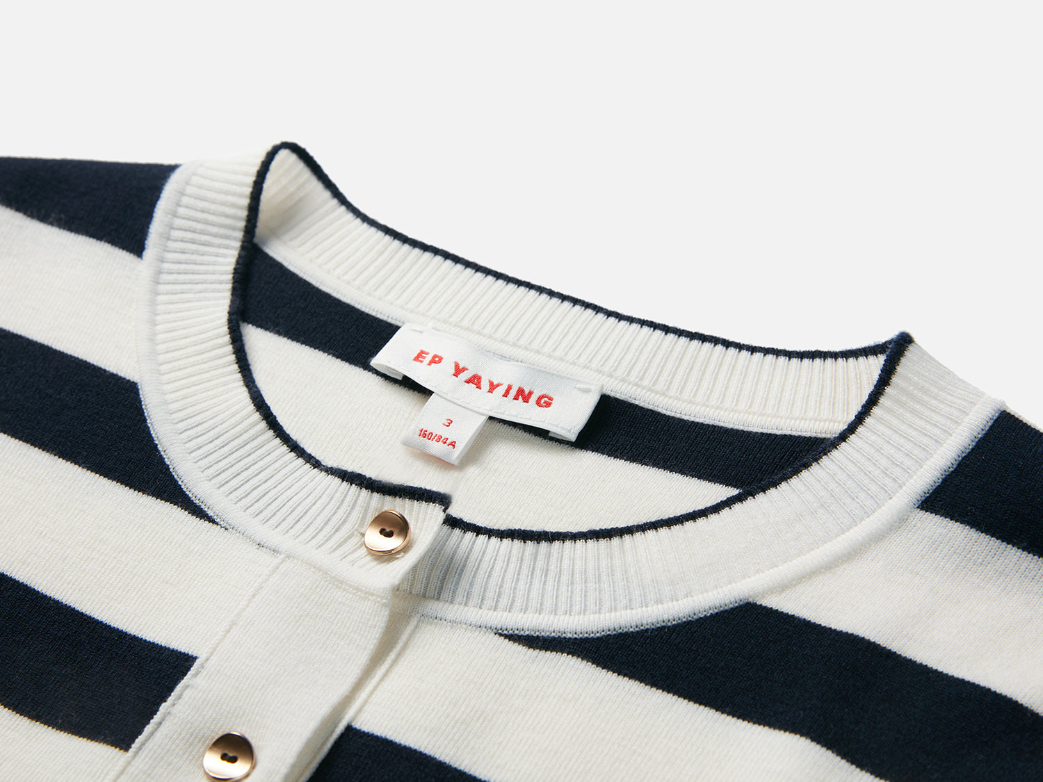 Merino Wool Knitted Cardigan | Navy