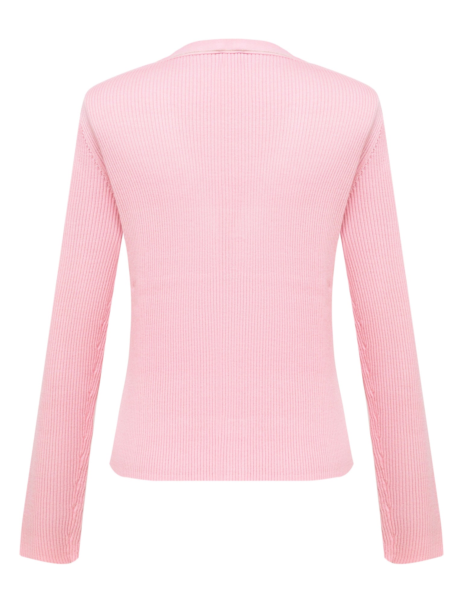 Merino Wool Knit Sweater | Pink