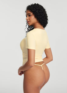 Essential String Thong | Lemon Meringue
