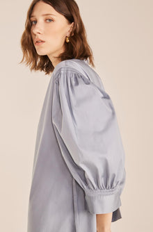 Long Sleeve Shirt Dress | Pearl Blue