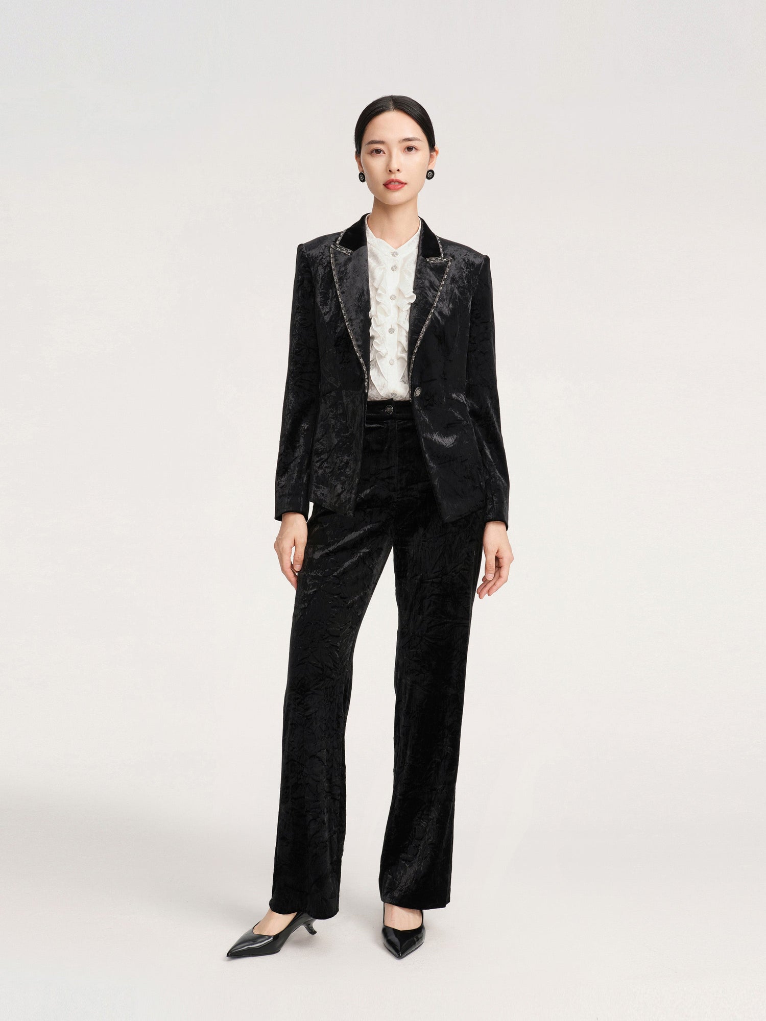 Velvet Blazer | Black