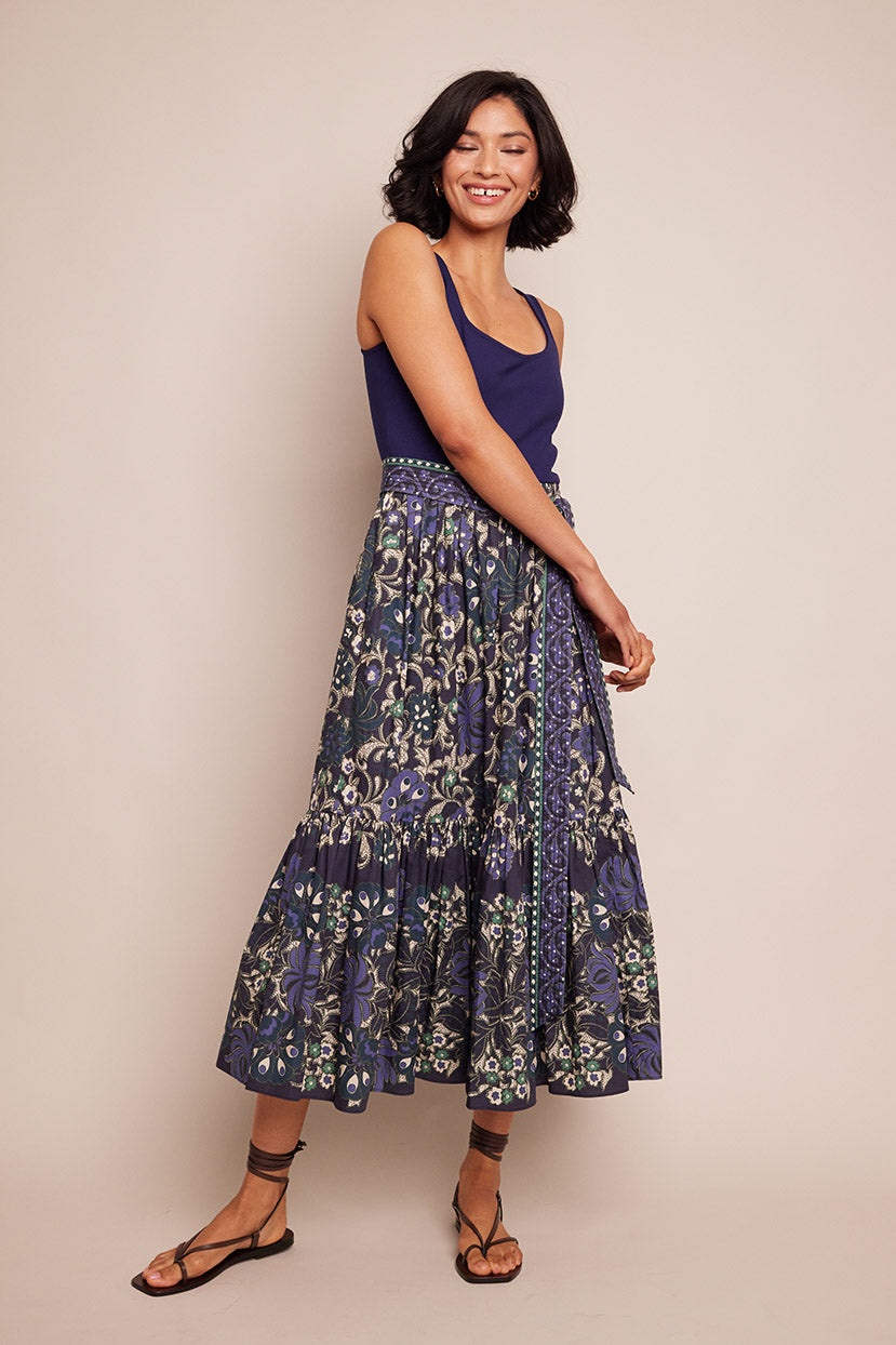 Amora Dress | Blue Bogata Scarf