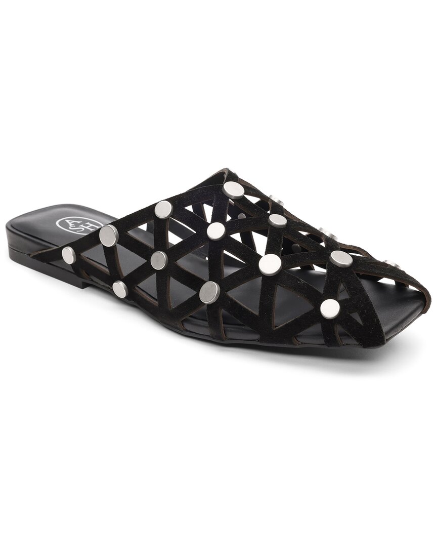 Ash | Womens | Bone Suede Mule | Black