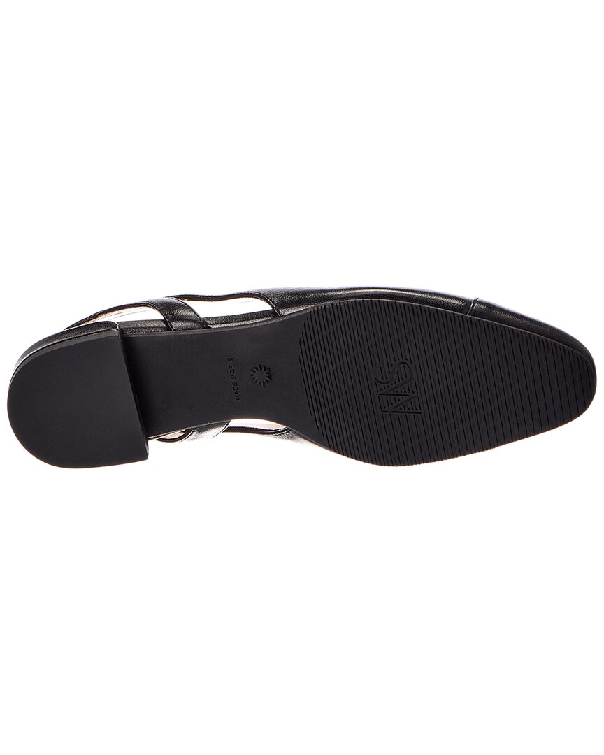 Stuart Weitzman | Womens | Sleek Leather Slingback Flat | Black