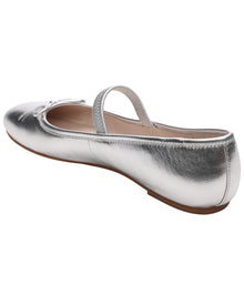 Sanctuary | Womens | Facile Leather Flat | Silver