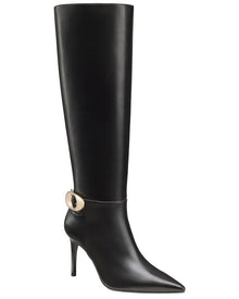 Stuart Weitzman | Womens | Stuart Power Buckle Leather Boot | Black