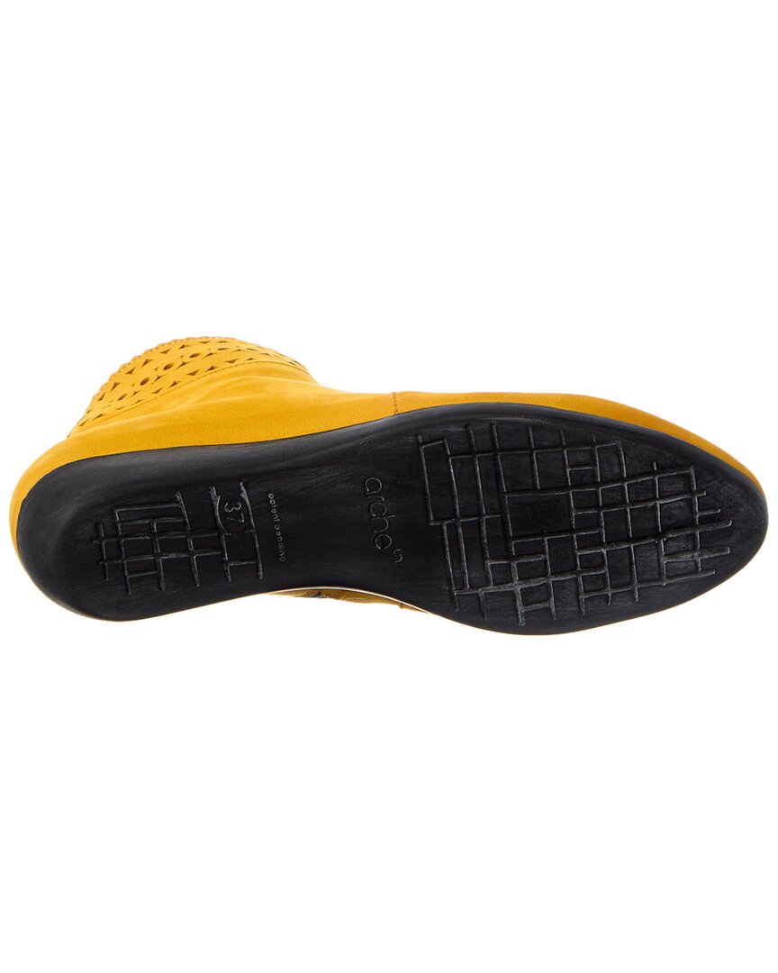 Arche | Womens | Onywel Leather Bootie | Yellow