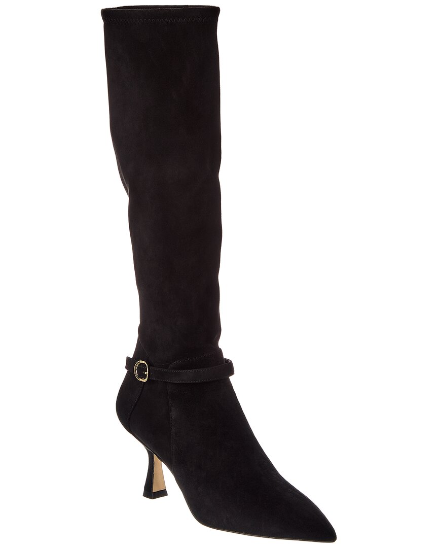 Stuart Weitzman | Womens | Lori 75 Suede Boot | Black