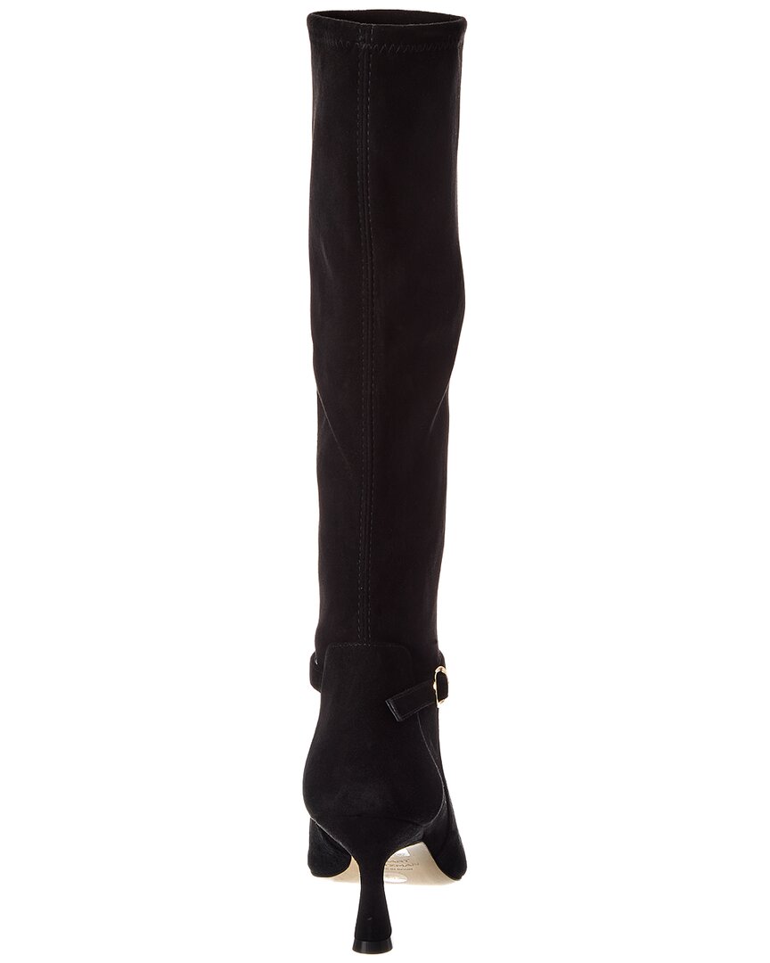 Stuart Weitzman | Womens | Lori 75 Suede Boot | Black