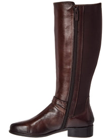 Dune London | Womens | Teine Leather Boot | Brown