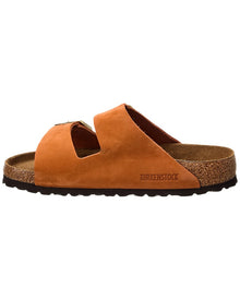 Birkenstock | Womens | Arizona Soft Footbed Leather Sandal | Brown
