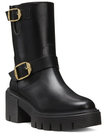 Stuart Weitzman | Womens | Soho Leather Moto Bootie | Black
