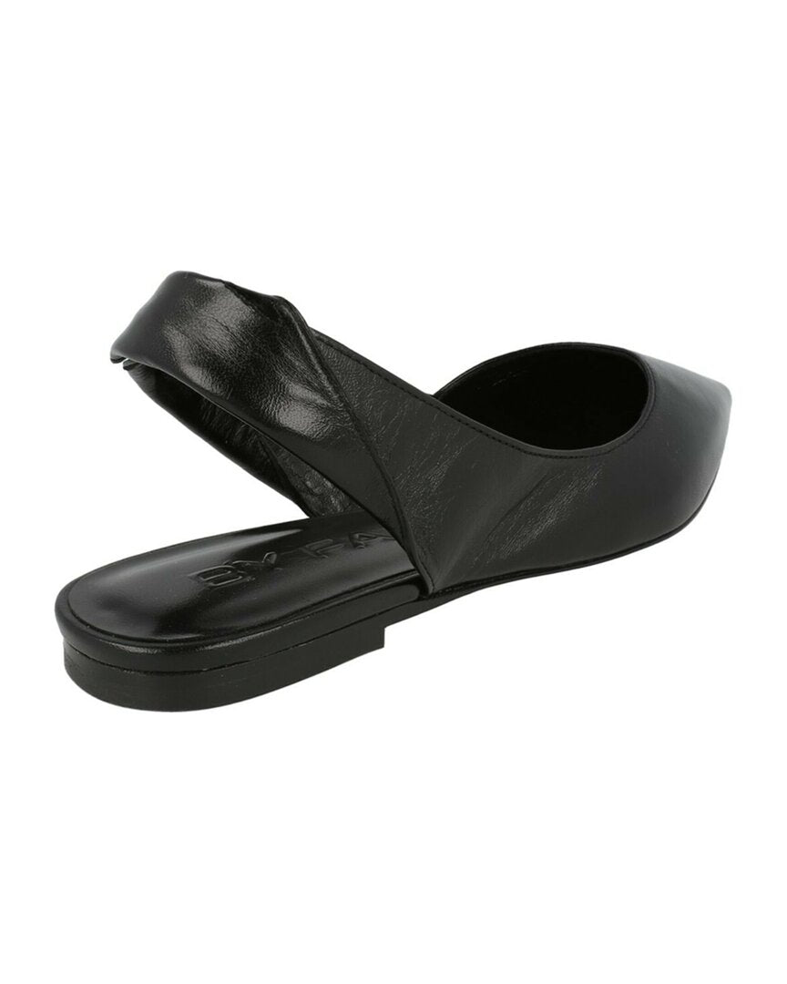 By FAR | Womens | Yasha Leather Flat | Black