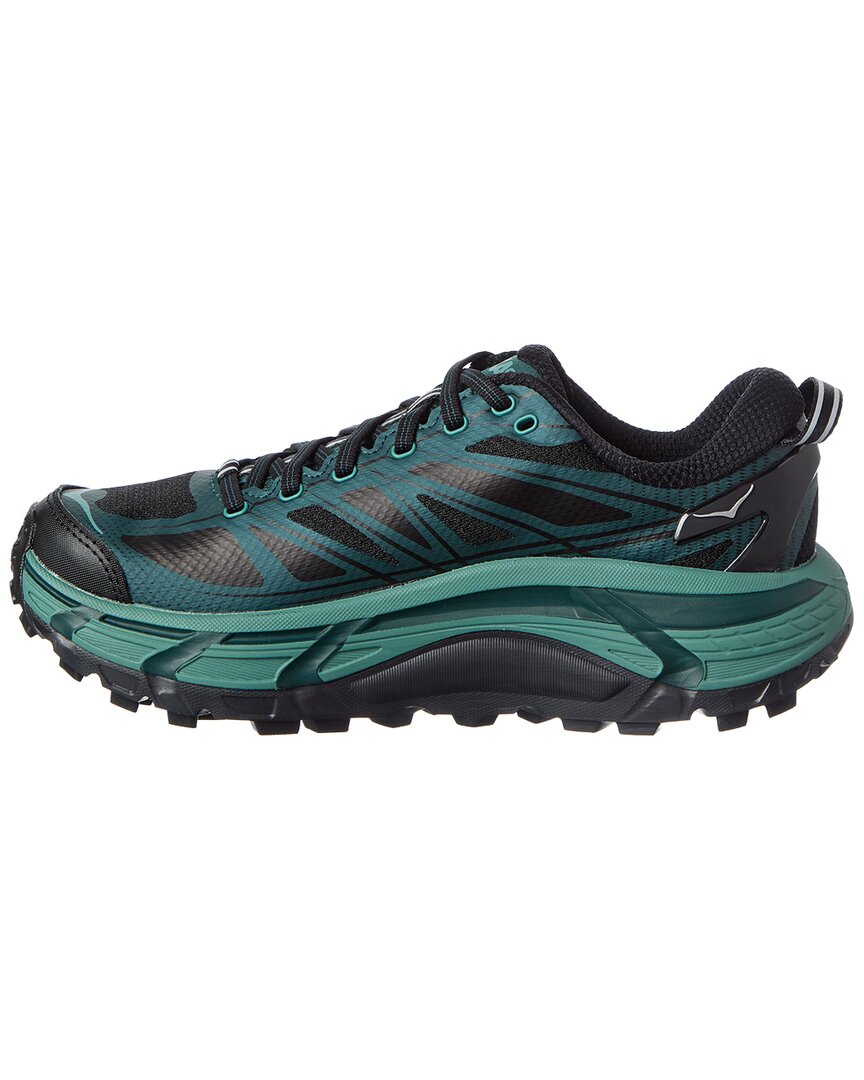 Hoka | Womens | Mafate Speed 2 Leather & Canvas Sneaker | Black