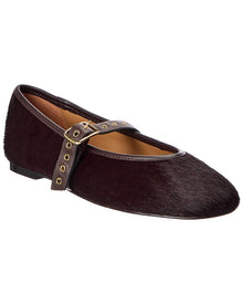 Madewell | Womens | Remy Haircalf & Leather Mary Jane | Brown