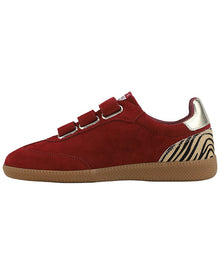 Vintage Havana | Womens | Coleen 1 Suede & Haircalf Sneaker | Red