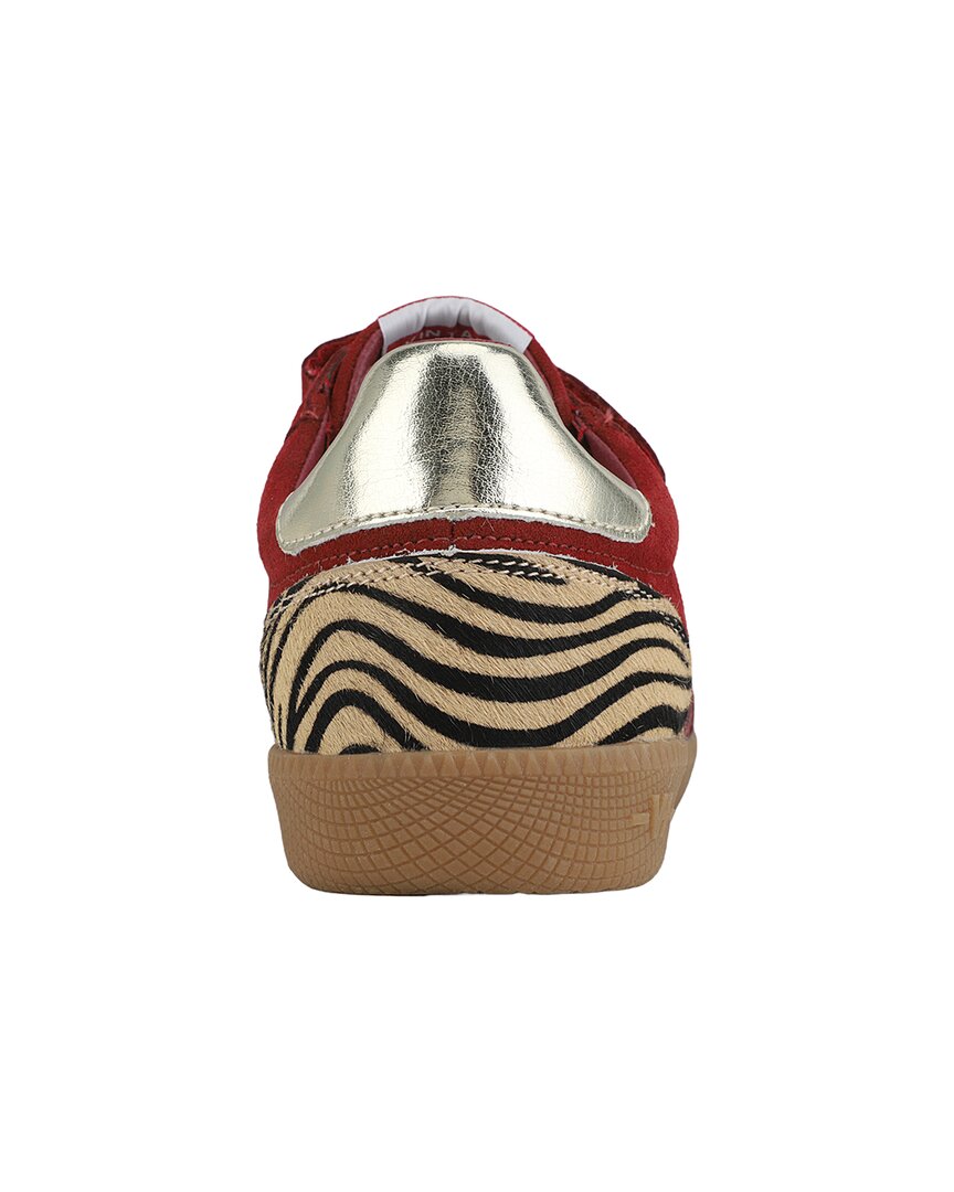 Vintage Havana | Womens | Coleen 1 Suede & Haircalf Sneaker | Red