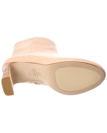 Stuart Weitzman | Womens | Babette Platform Zip Leather Bootie | Beige