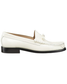 Stuart Weitzman | Womens | Lottie Bow Leather Loafer | White