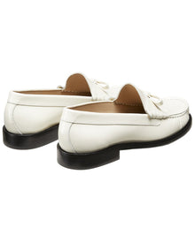Stuart Weitzman | Womens | Lottie Bow Leather Loafer | White