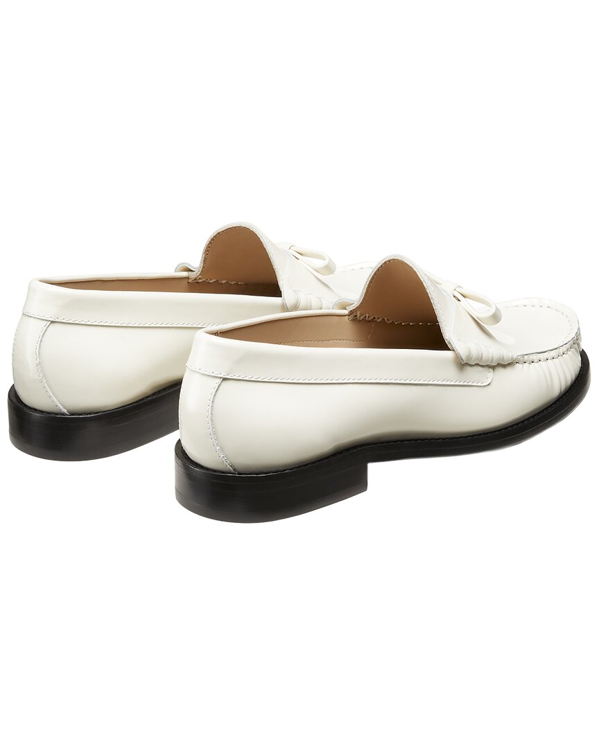 Stuart Weitzman | Womens | Lottie Bow Leather Loafer | White