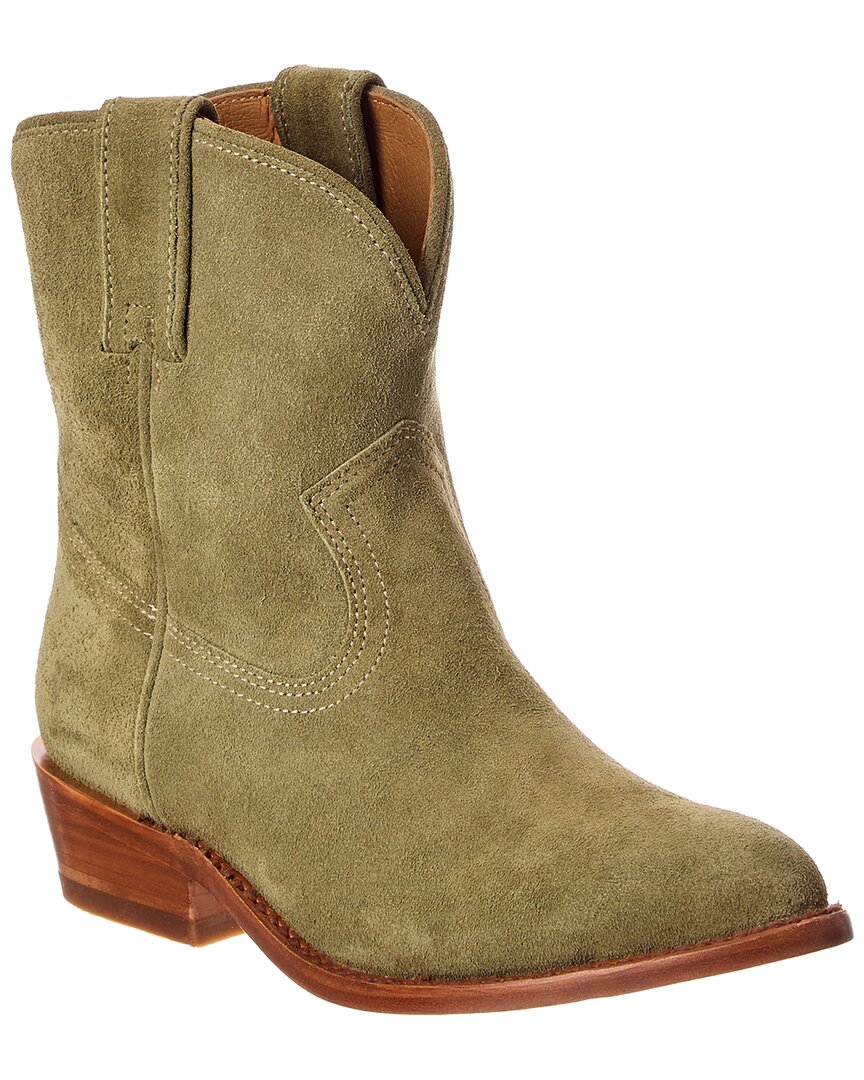 Frye | Womens | Billy Short Suede Bootie | Green