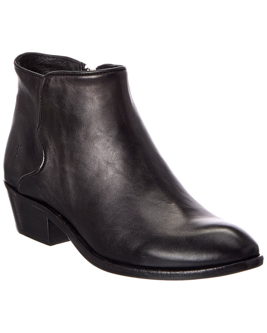 Frye | Womens | Carson Piping Leather Bootie | Black