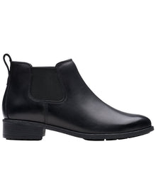 Clarks | Womens | Havisham Top Leather Boot | Black