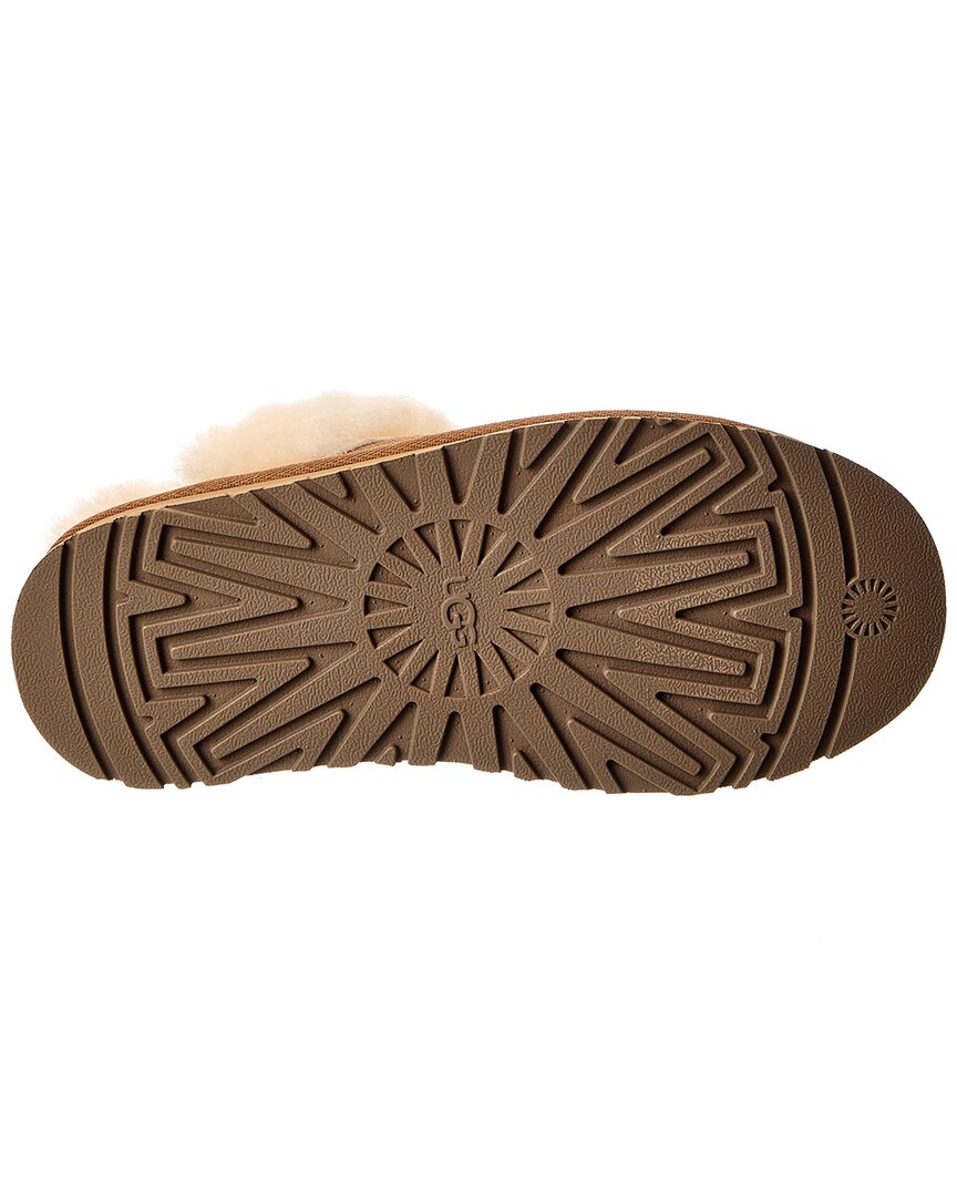 UGG | Womens | Disquette Suede & Shearling Slipper | Brown