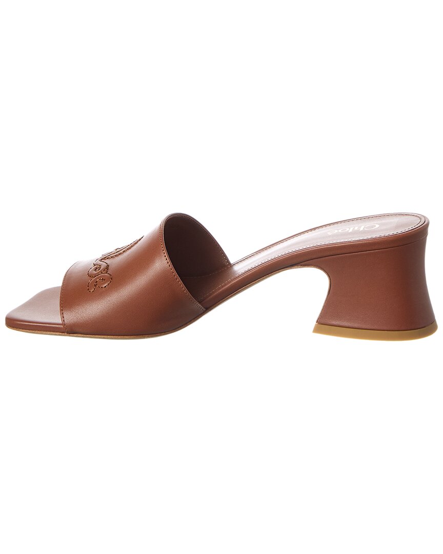 Chloe | Womens | Soleil Leather Mule | Brown
