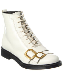 TOD's | Womens | Leather Lace-Up Boot | White