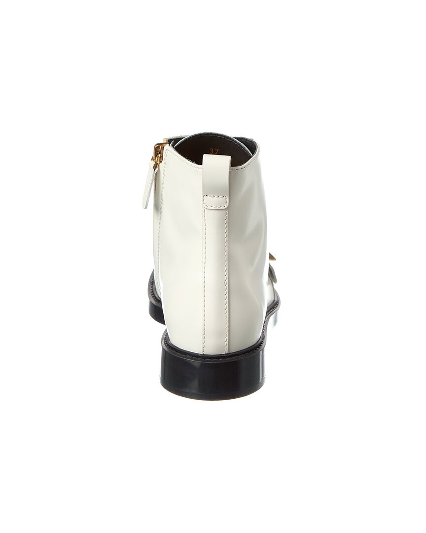 TOD's | Womens | Leather Lace-Up Boot | White
