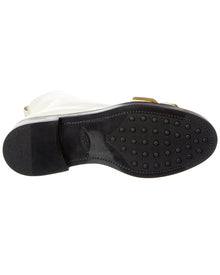 TOD's | Womens | Leather Lace-Up Boot | White