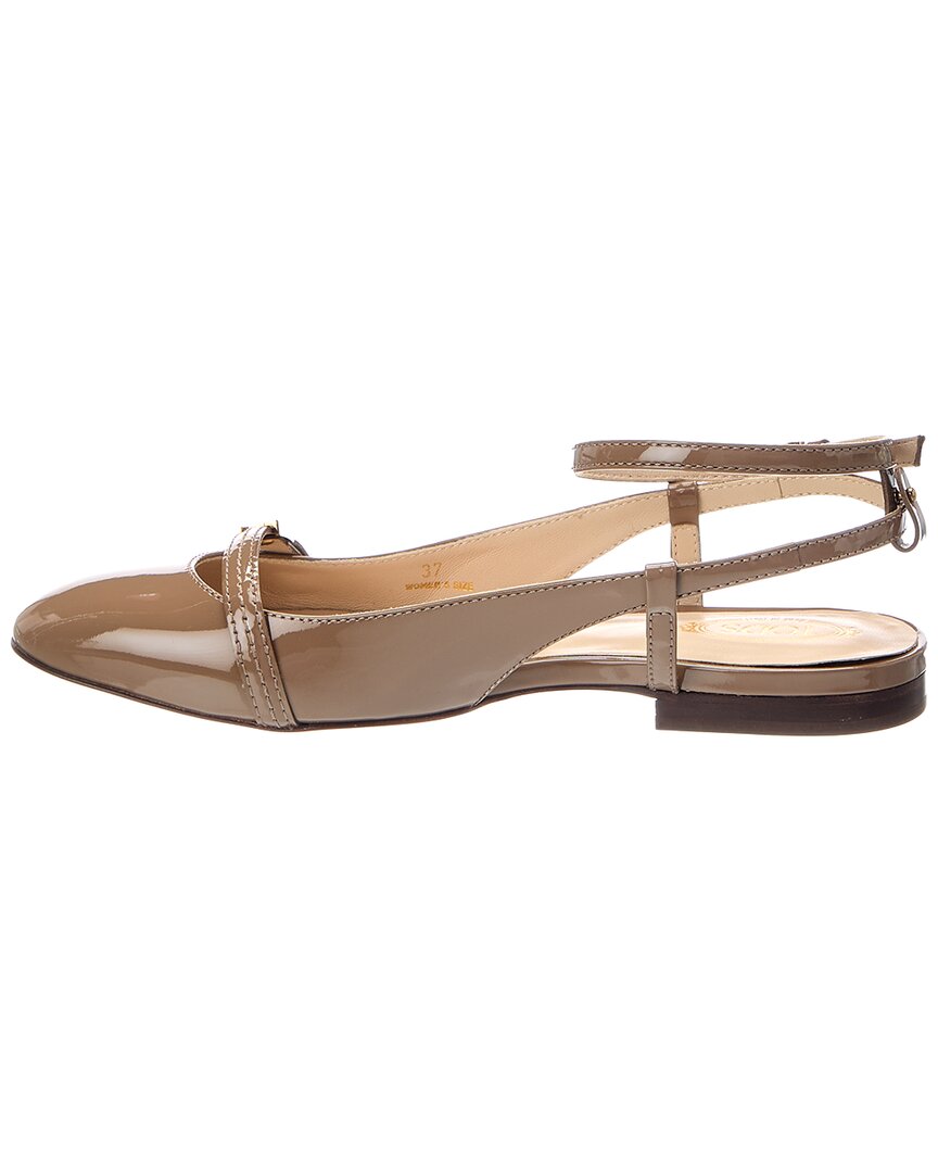 TOD's | Womens | Patent Flat | Beige