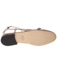 TOD's | Womens | Patent Flat | Beige